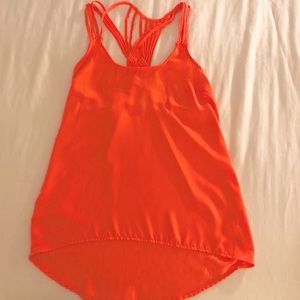 Like new Neon pink stappy tank top!